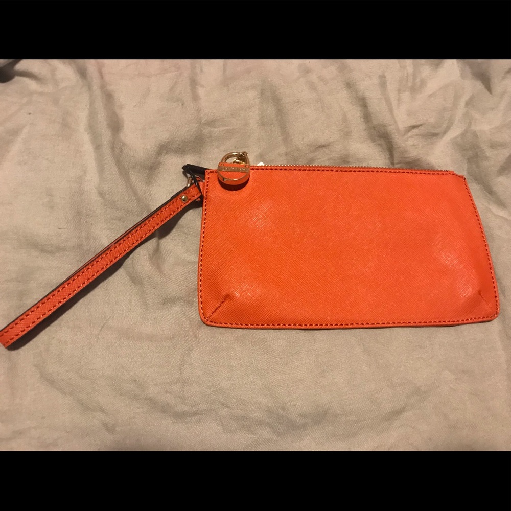 Calvin Klein Orange Wristlet/ Purse